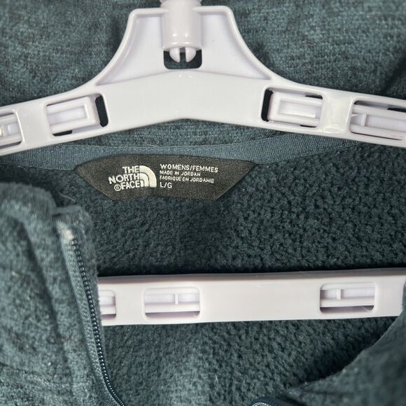 The North Face Indi 2 Gray Full Zip Jacket Slim Fit Fleece Lined Women's Large - Picture 2 of 16